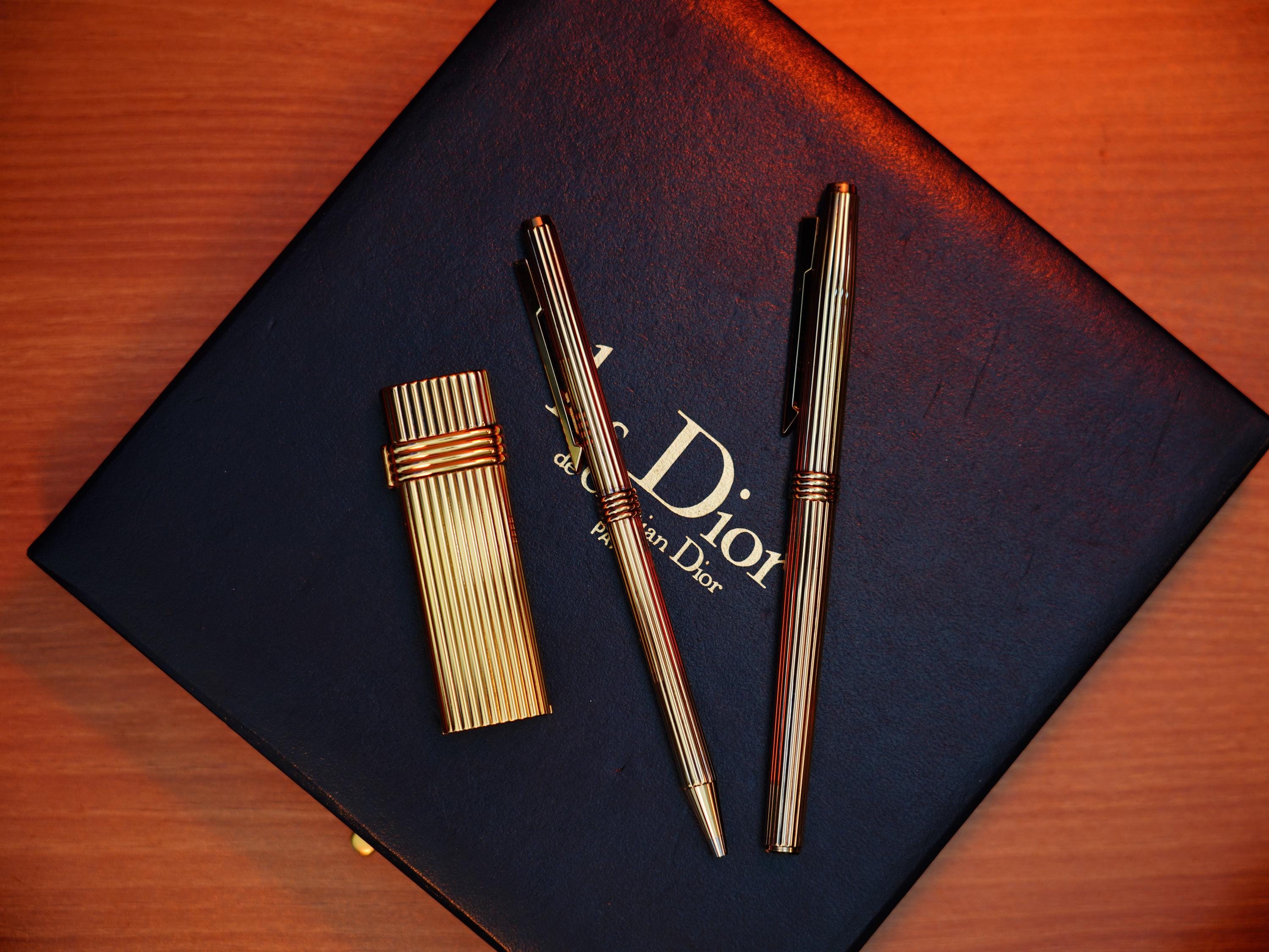 Vintage 1970 Christian Dior Vermill Solid 925 Sterling Silver Pens 