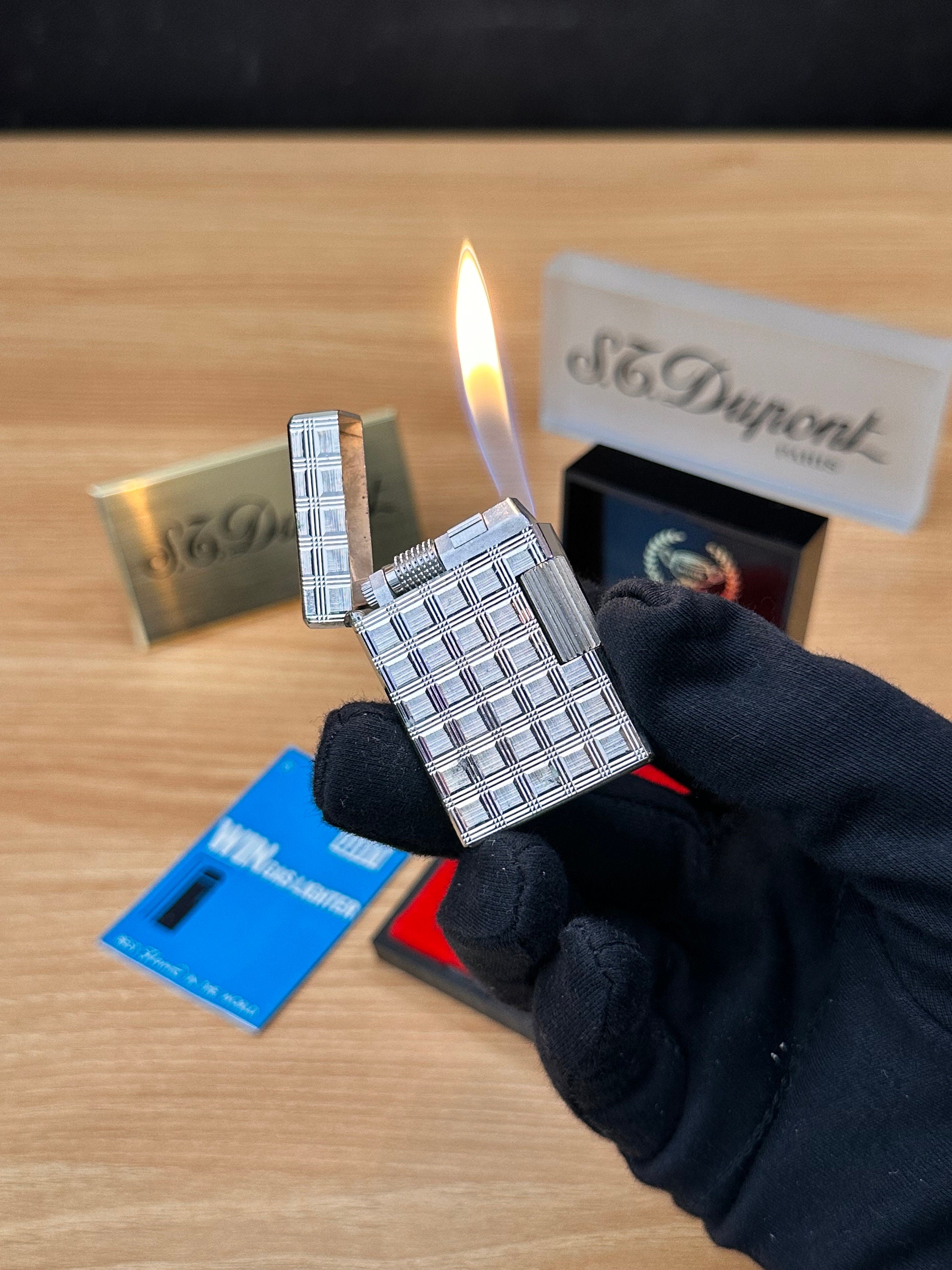 ダンヒルマネークリップビンテージジャンク 希少 ダンヒル ブルドック