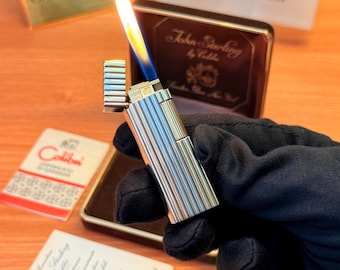 Vintage 1977 John Sterling 18k Gold Lighter: Rare Collector&#39;s Item