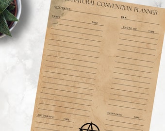 Supernatural Planner - Etsy