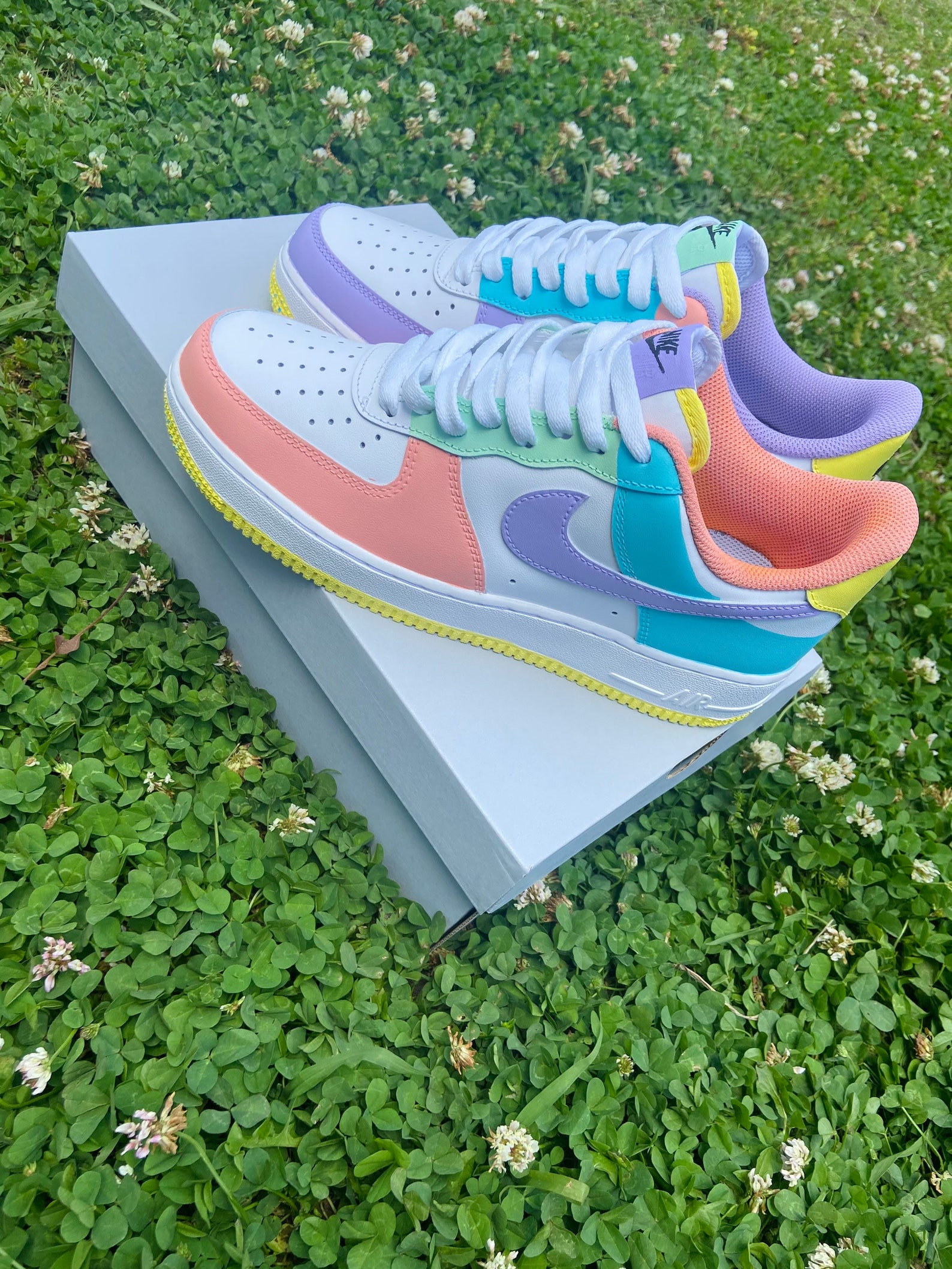 Easter Candy Dunk Low Inspired Custom Af1 Etsy