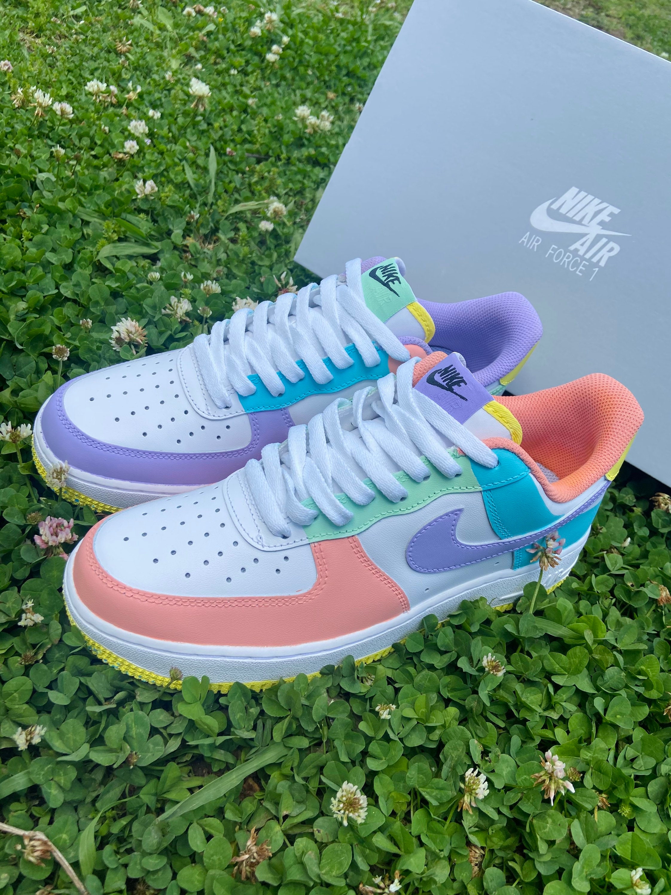 Easter Candy Dunk Low Inspired Custom Af1 Etsy