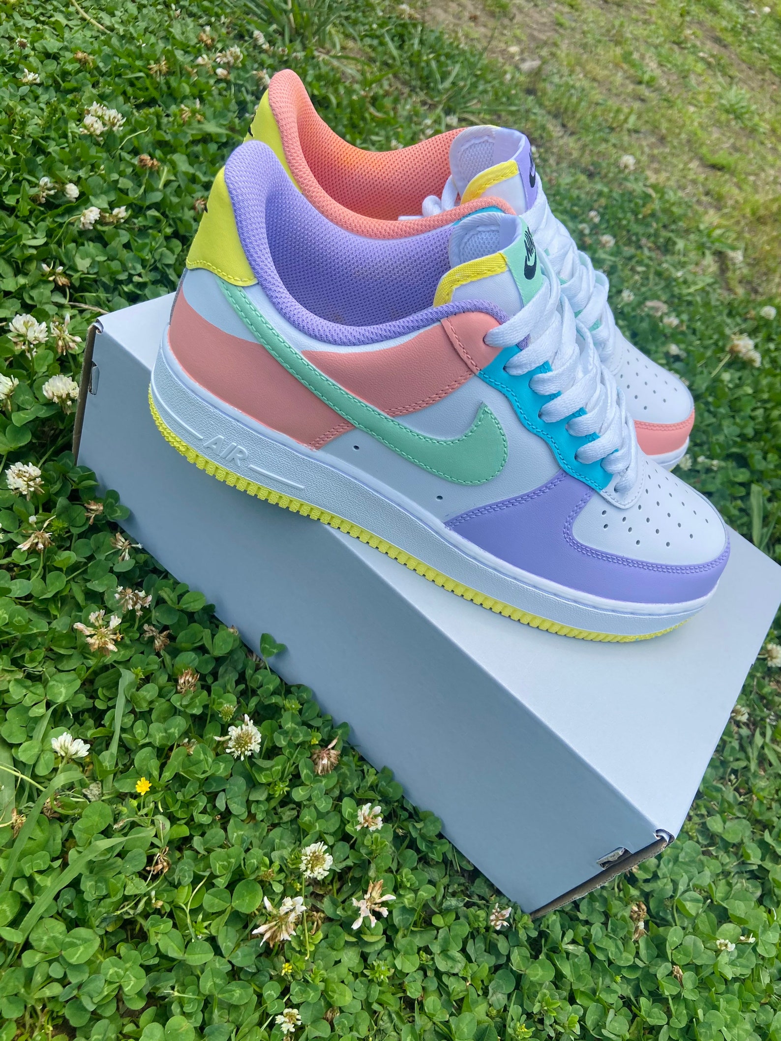 Easter Candy Dunk Low Inspired Custom Af1 Etsy