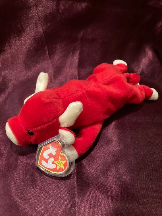 Toys & Games Ty Original Beanie Baby PVC Pellets SNORT the Bull Plush