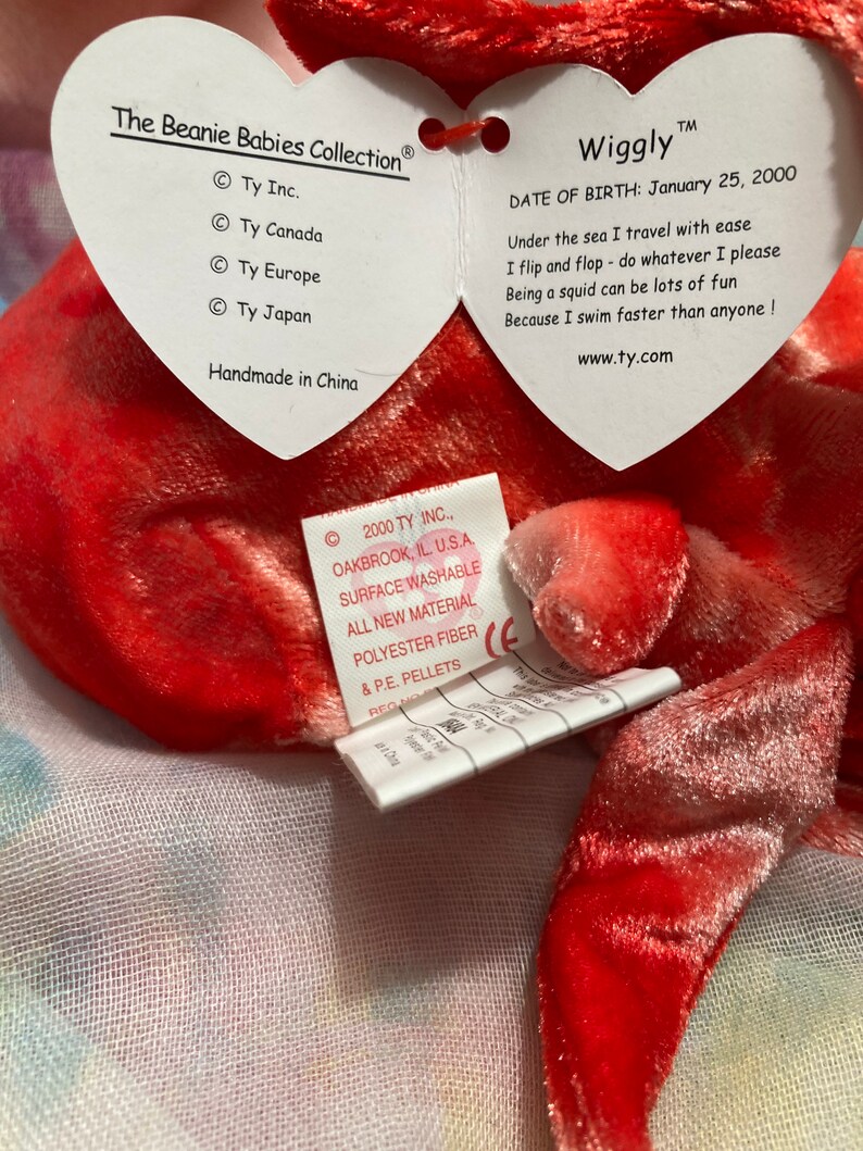 Ty 2000 Beanie Babies Goochy Jellyfish Swirly Snail 1999 Etsy