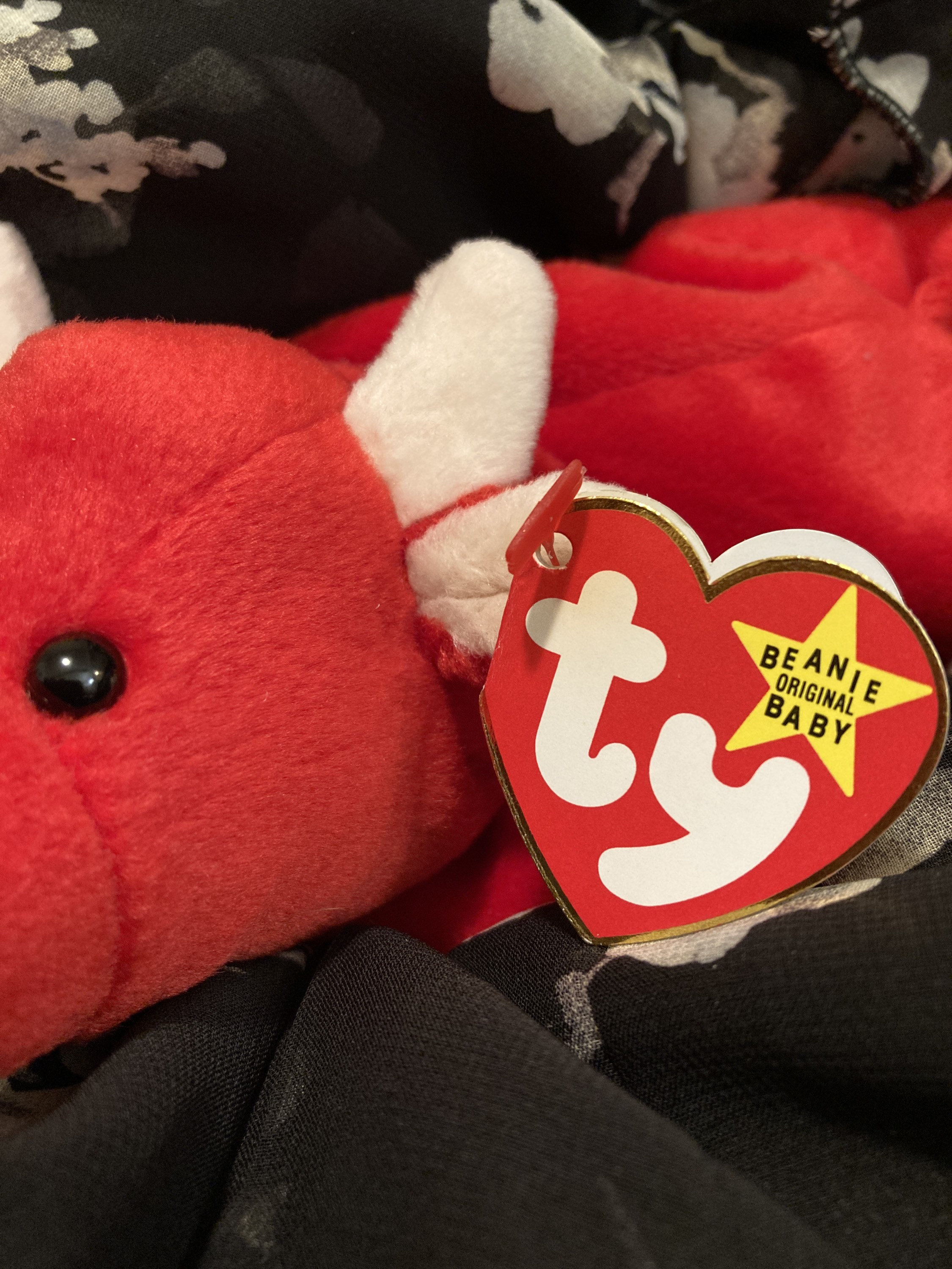 Ty 1995 Beanie Baby Tabasco Red Bull Rare W Tags PVC Etsy Canada