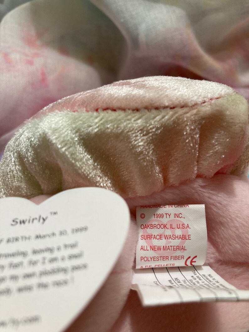 Ty 2000 Beanie Babies Goochy Jellyfish Swirly Snail 1999 Etsy