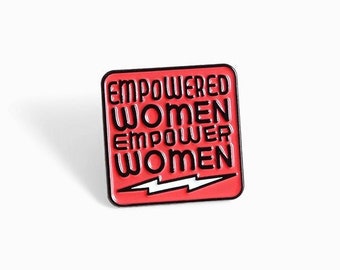 Female Power Pin - Strong Girl Enamel Pin - Empowered Women Lapel Pin - Empower Women Enamel Pin - Feminist Pin  - Female Strong Badges