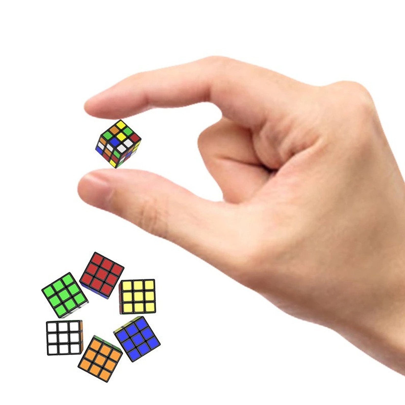 Working Micro Rubik's Cube 1cm Rubix Cube Smallest Rubik's Cube Puzzle Toy  Tiniest Rubix Cube Super Tiny Rubik's Cube Miniture 