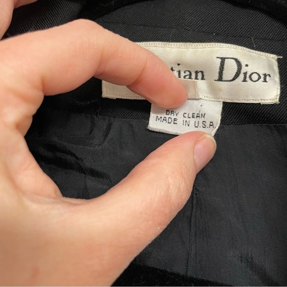 Christian Dior Black Classic Two Button Blazer 10… - image 3