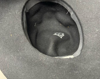 Vintage Glenover Black Wool Leather Trim Womens Hat - Etsy display picture 2