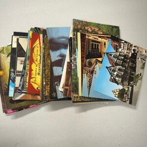 Grand jeu de cartes postales européennes vintage inutilisées des années 1980-1990