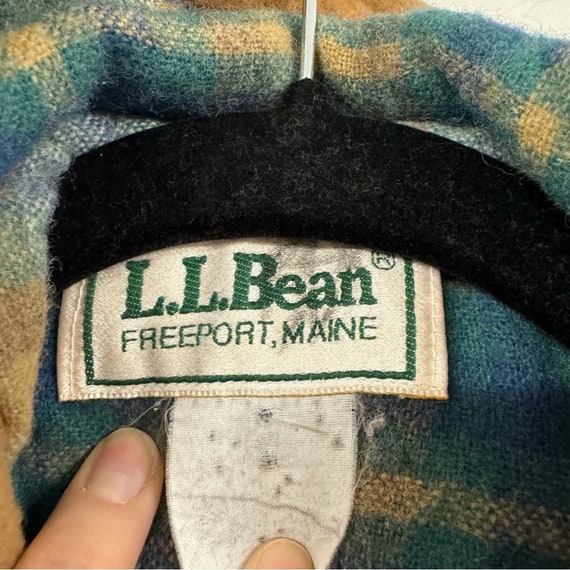 LL Bean Vintage Tan Wool Duffel Coat Womens M/L - image 5
