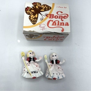 Vintage Bone China Mary Had A Little Lamb Set Two Pieces