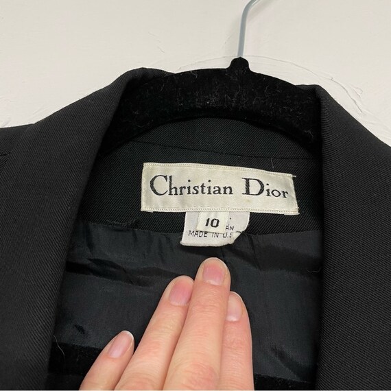 Christian Dior Black Classic Two Button Blazer 10… - image 2