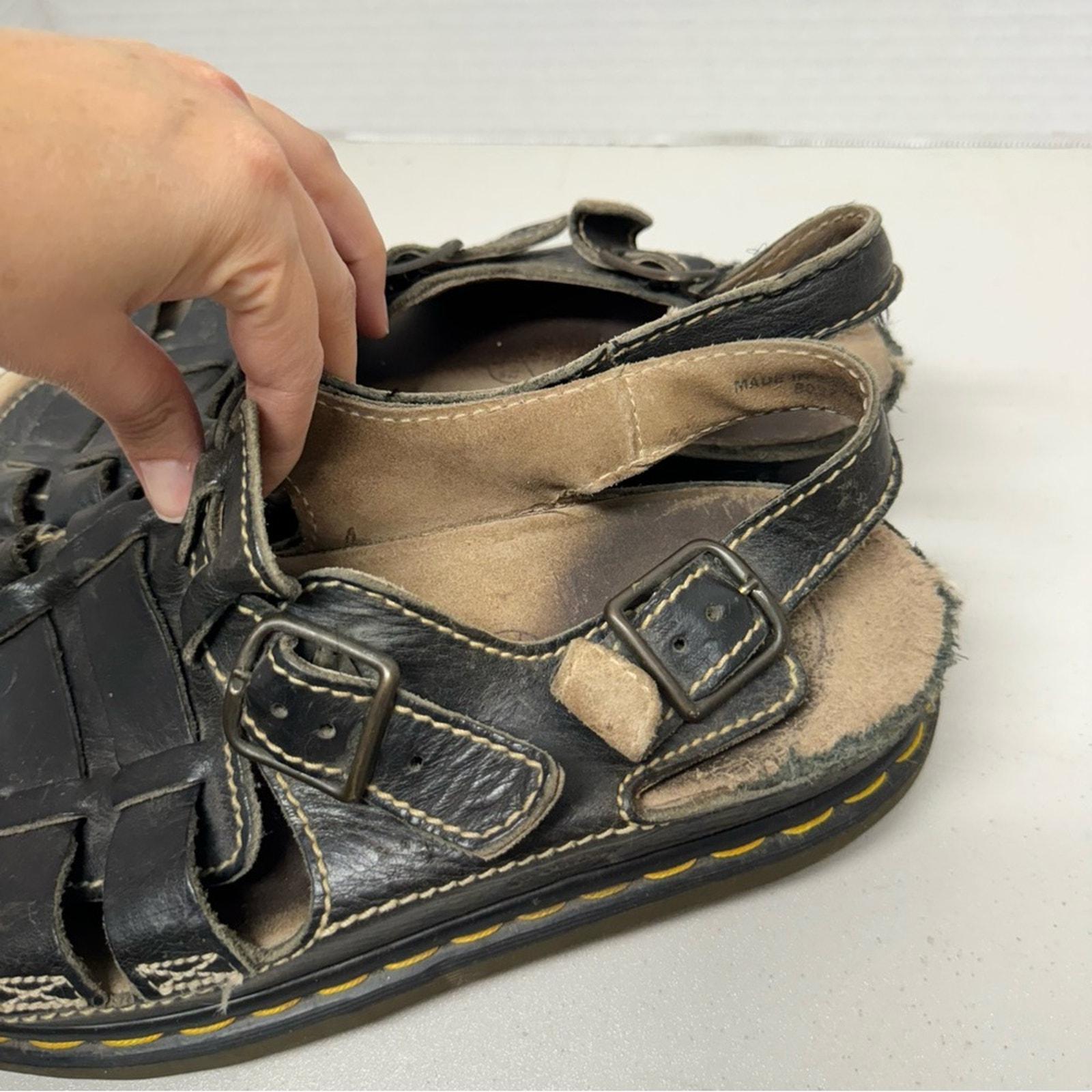 Dr. Marten\'s Vintage Fisherman Sandals Heel Strap Made in England Leather 42 dr martens fisherman sandals products for sale | eBay main image 4