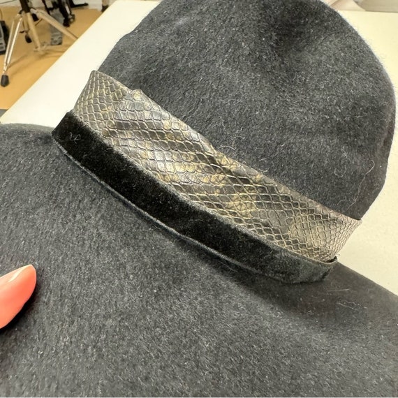 Vintage Glenover Black Wool Leather Trim Womens Hat - Etsy display picture 2