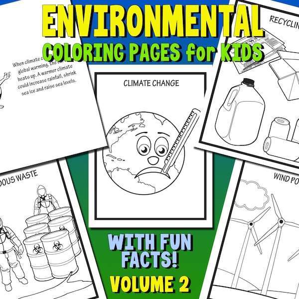 Environmental Printable Coloring Pages for Kids, Environmental Art, Environmental Science Art, Ecology Art, Science Coloring Page