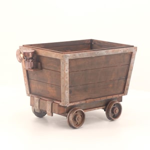 Miniature Mine Cart: 1/12 Scale Replica