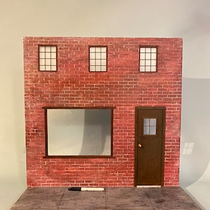 Urban Diorama | Street Diorama | 1:6 Scale Diorama | Storefront Replica | Miniature Street Scene