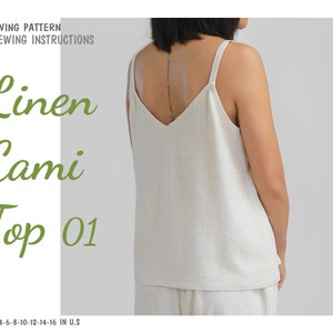 Cami Tank PDF Pattern Sizes B - M