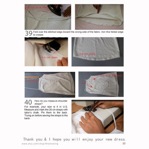 Beginner PDF Cami Midi dress sewing pattern, instant download U.S size 2,4,6,8,10 A0,A4 or U.S letter zdjęcie 3