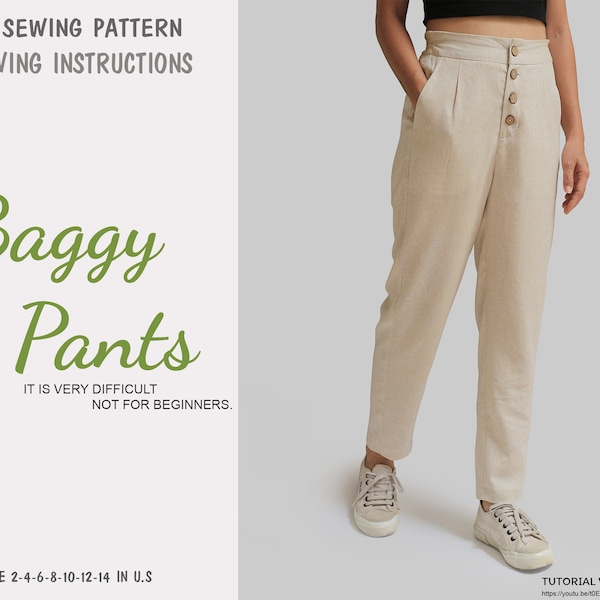 Baggy Jeans Pattern Etsy