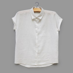 Women's oversized shirt short sleeves PDF printable | Etsy