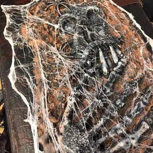Diario de basura hecho a mano "Libro del Terror" Regalo único hecho a mano Gótico Halloween