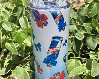 Red Bull with Bows 20oz Tumbler
