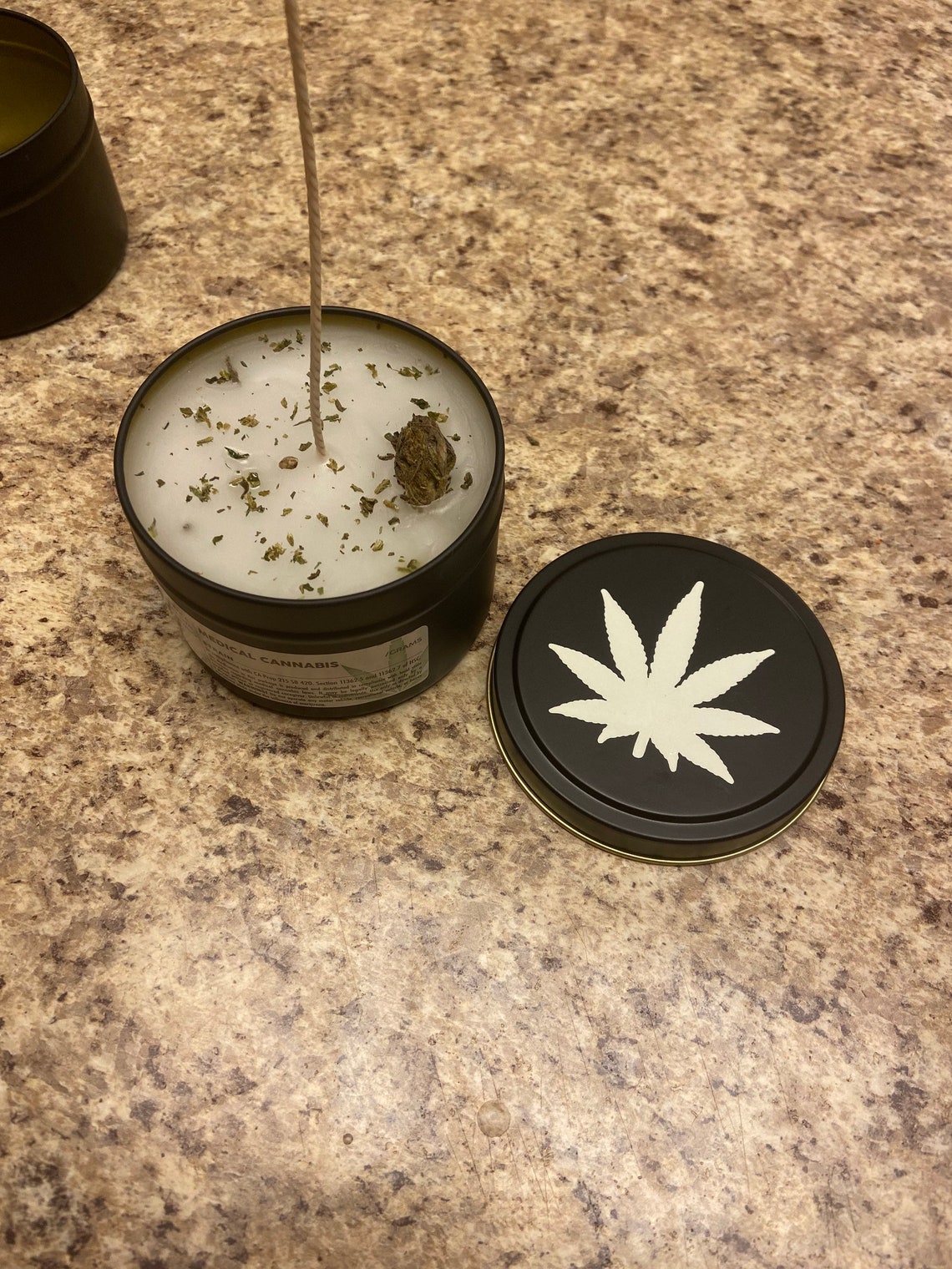 Marijuana Candle Hemp Candle Cannabis Candle Ganja Etsy