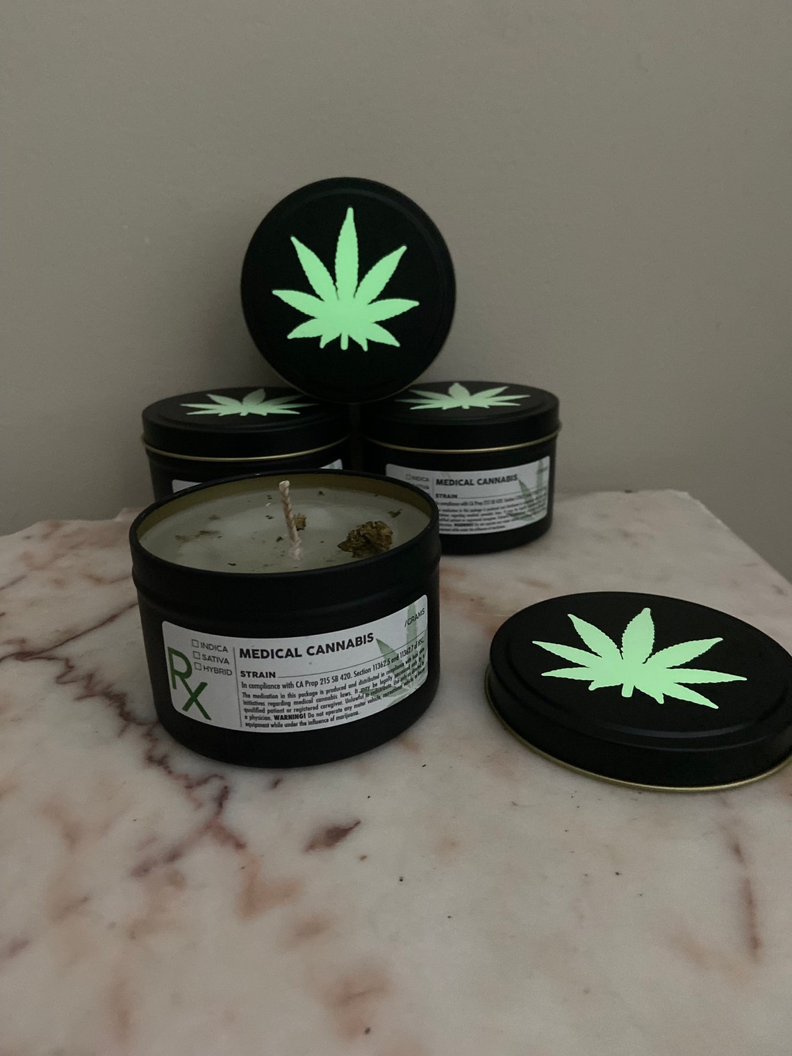 Marijuana Candle Hemp Candle Cannabis Candle Ganja Etsy