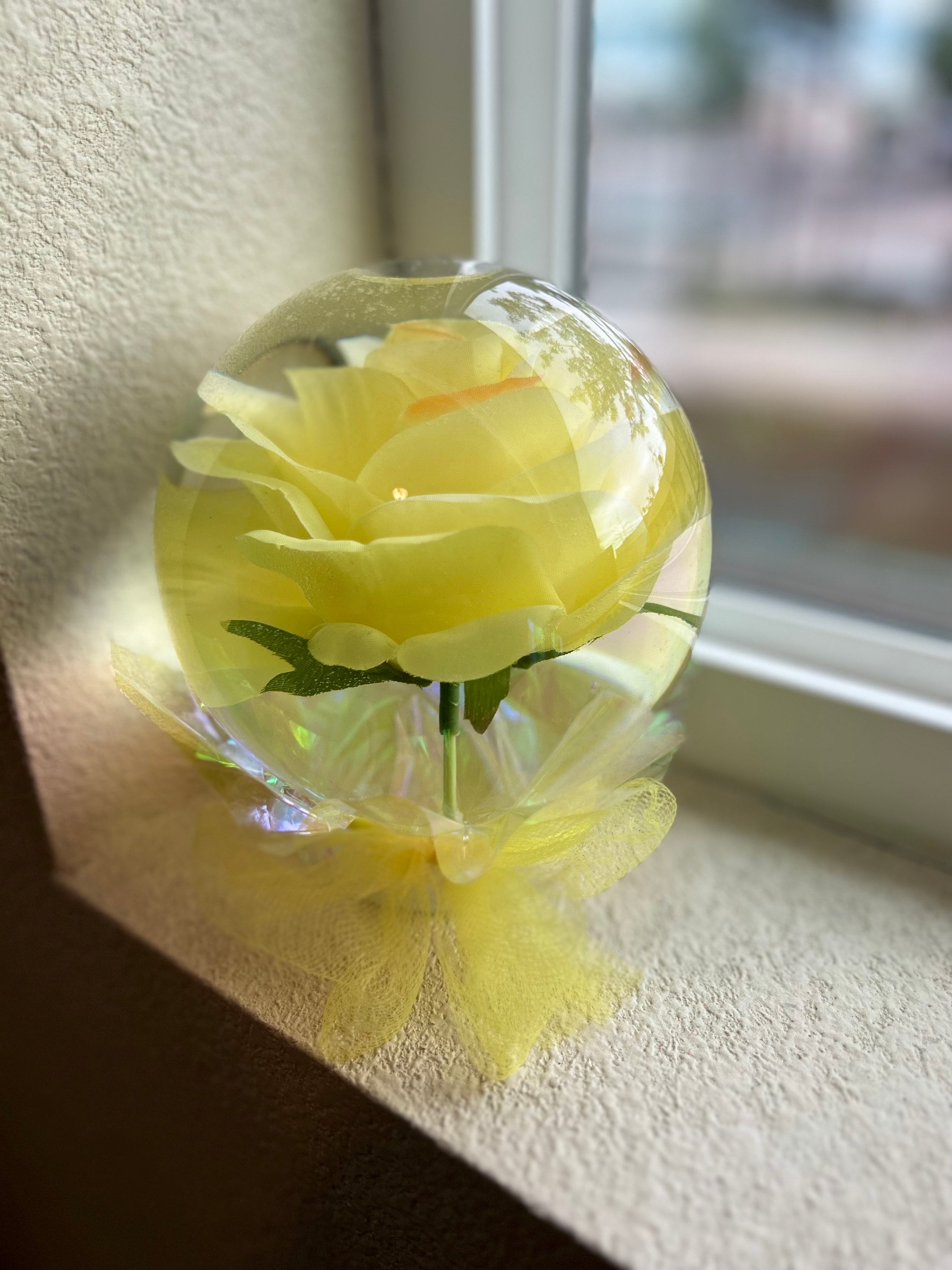Yellow Rose Globe Etsy