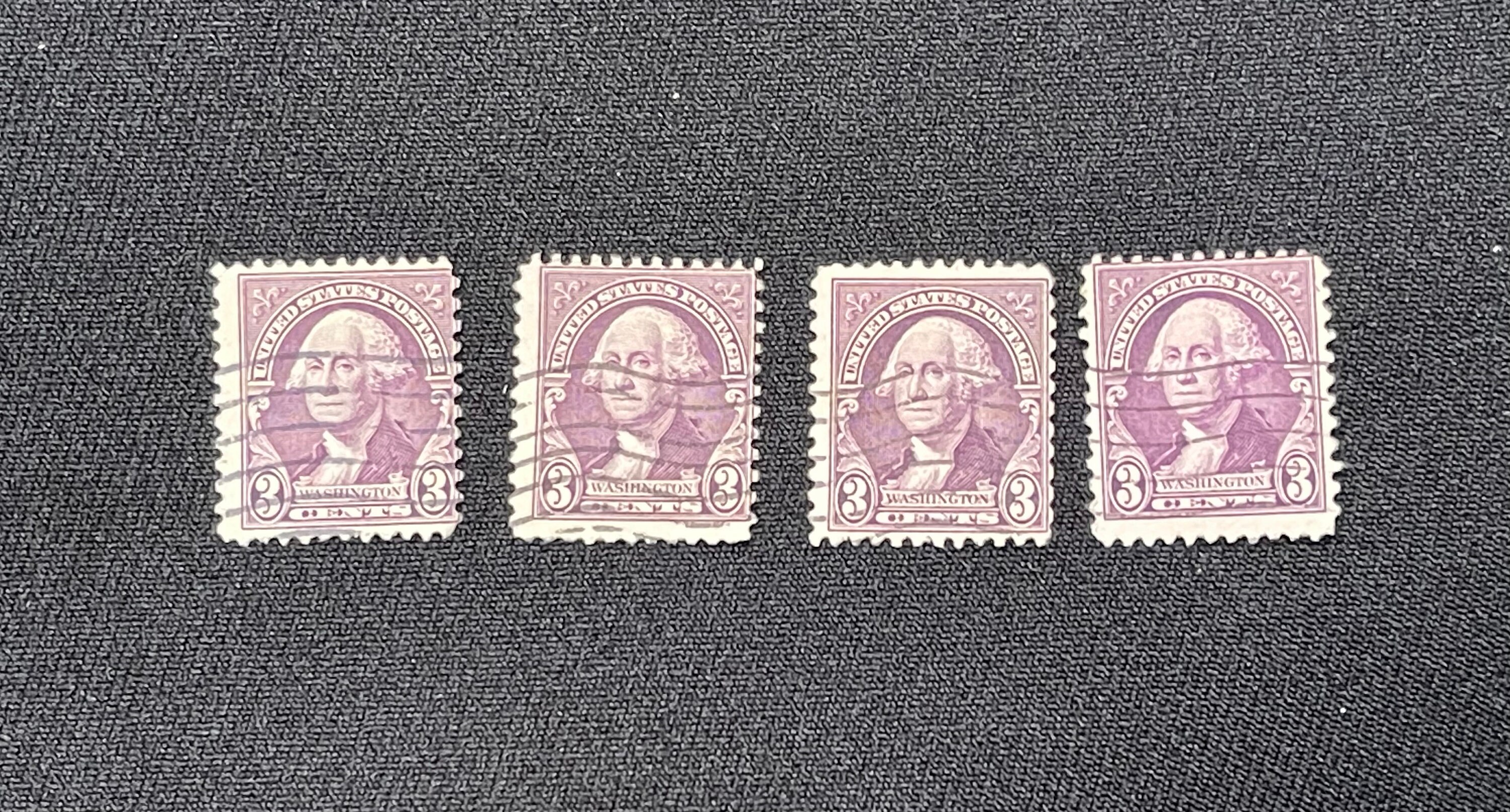 アメリカジョージ・ワシントン3セント使用済切手パープル／バイオレット Purple 3 cent george washington stamp - Etsy 日本