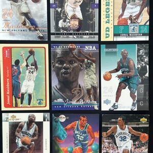 Jamal Mashburn - Lote de 9 tarjetas de baloncesto - 1994-2004 - SP/Insertos raros/Base + - MonsterMash!! Impecable/Superlimpio - ¡Joyas de baloncesto antiguas y raras!