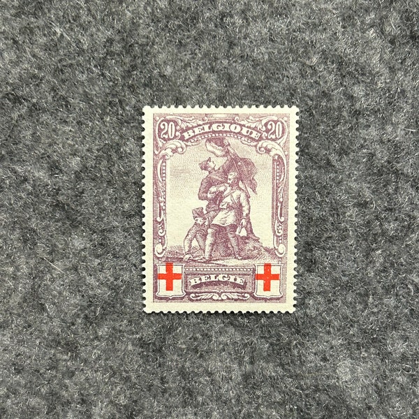 Belgium Stamps - 1914 / Scott B30 - MOGH - Mcrade Monument - General Issue - C.V. 150.00- Classic Vintage Gem!