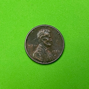 1979 Lincoln 1 Cent Penny - D Mint - DDO/DDR - Double Die Obverse / Reverse - W/ Magenta & Other Color Waves - Amazing Lovely Vintage Gem!