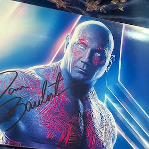 Danny Batista as Drax The Destroyer - Genuine Hand Signed 8x12 Authentic Autographed Photo - Nice Stock! - Rare Gem! Guardians of the Galaxy