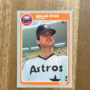 1985 Fleer Nolan Ryan - Card No 359 - Pristine/Mint/Clean! Condition - Texas Rangers Houston Astros and MLB Legend In Baseball Hall of Fame