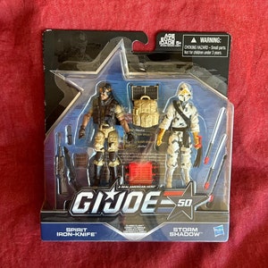 GI Joe 50th Anniversary - Storm Shadow & Spirit Iron Knife - Figure Pack - 2014 / Hasbro - NIB! - Gem!