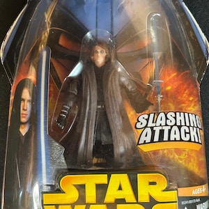 スター・ウォーズ - シスの復讐 - アナキン・スカイウォーカー - スラッシング・アタック - 2005 - ハズブロ - # C28 - NIB! - レアなクラシックな逸品!