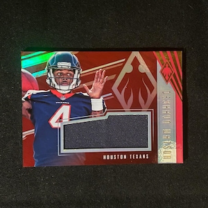 Ballon de football Panini Phoenix 2017 - Deshaun Watson - Relic Rookie Card # RJM-1 - SP/ # 'd 58/79 - État neuf - Cleveland Browns vintage Gem !!