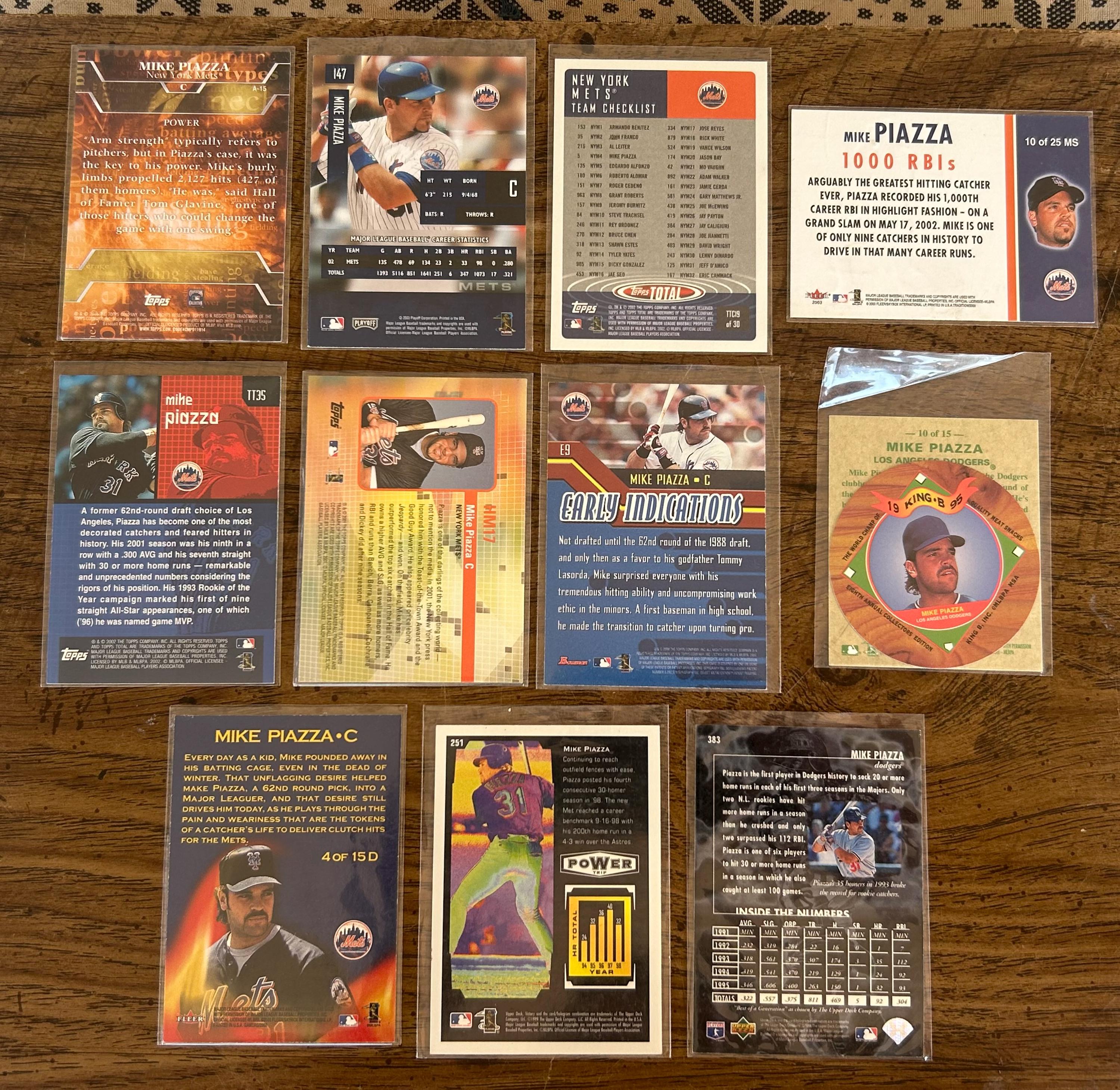 マイク・ピアッツァ - カード 12 枚セット - 1996-2015 - 新品同様 