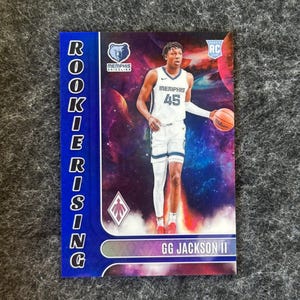 2023-24 Panini Phoenix Basketball - GG Jackson II - Rookie Rising Blue Wave Rookie Karte no 20 - SN #’d 13/25 - Memphis Grizzlies - Mint Gem!