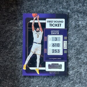 2021-22 Panini Contenders - Anthony Initials Runde 2 Basketball Karte - No 72 - SN'd # 13/149 - Mint - Los Angeles Lakers - Gem!!