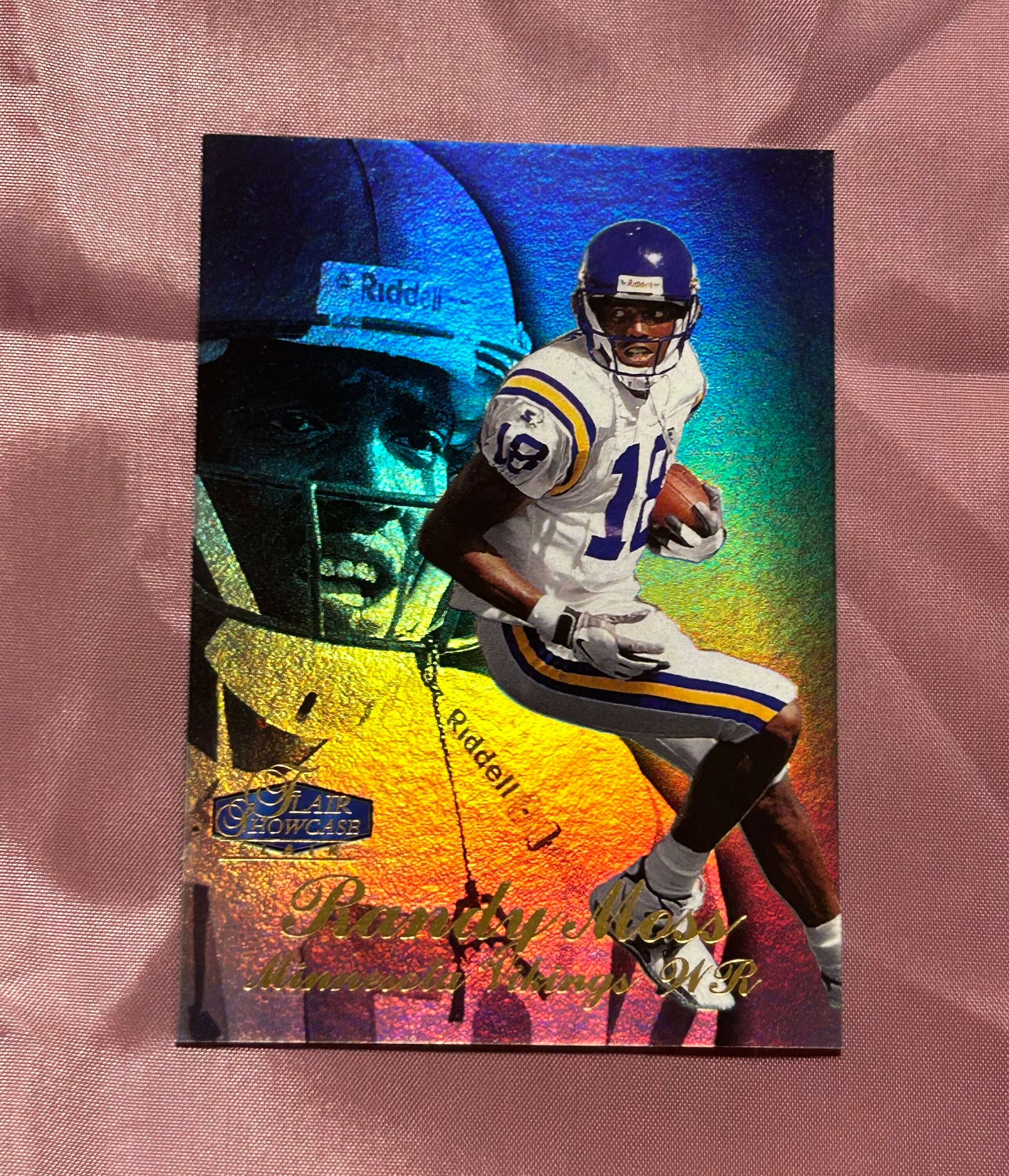 1998 Fleer Flair Showcase Football - Randy Moss - No 2 - Rookie