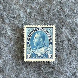 Kanada Stempel - Scott # 117 - 10d Blue King George V / 1922 - MOGH - Allgemeine Ausgabe - Lebenslauf 80.00 - Schönes seltenes Vintage Gem!
