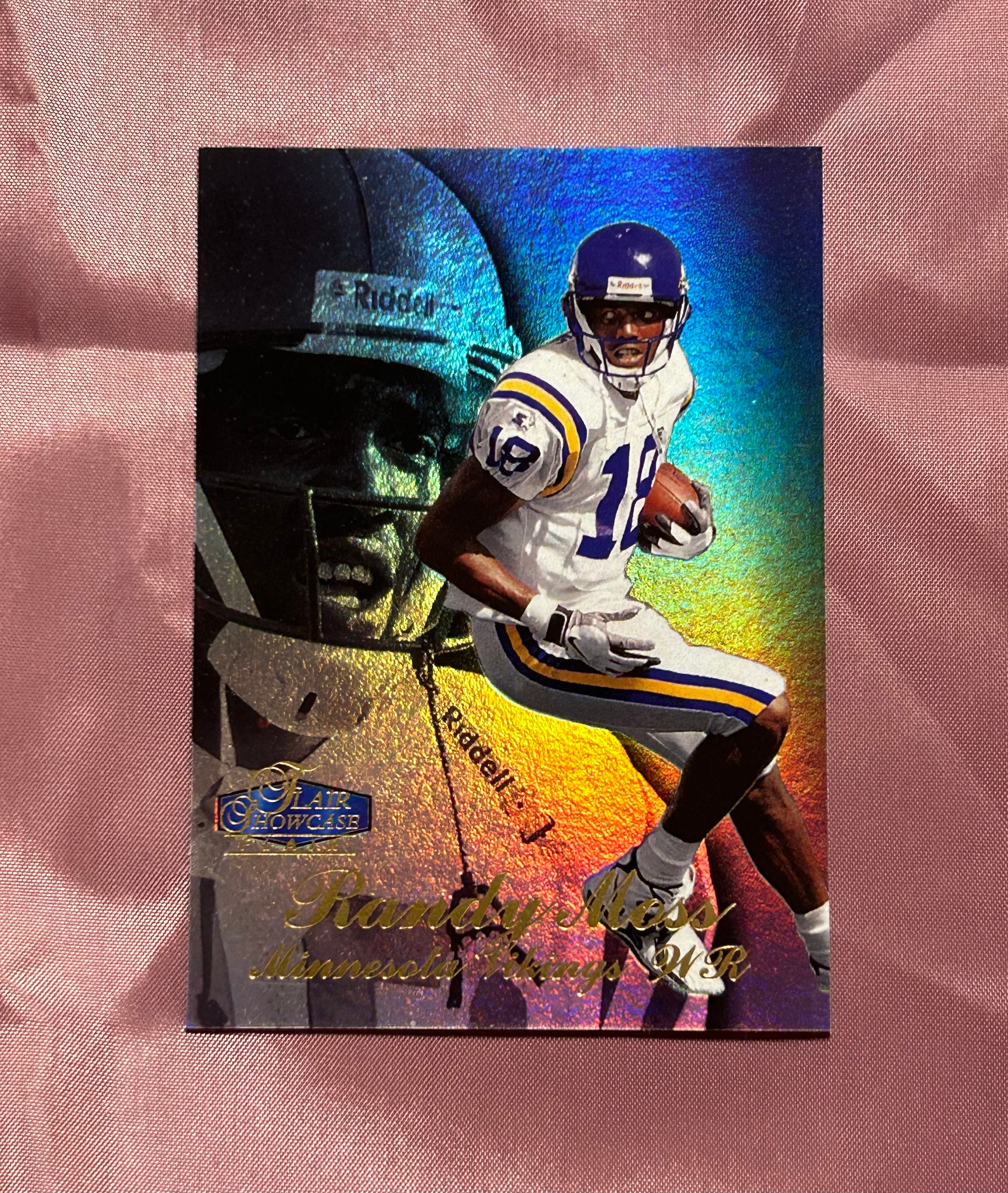 1998 Fleer Flair Showcase Football - Randy Moss - No 2 - Rookie