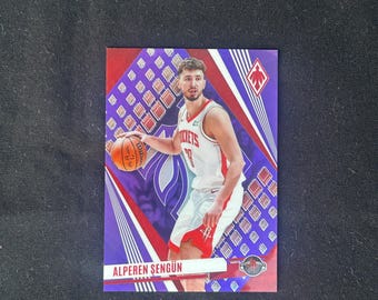 2023-24 Panini Phoenix Basketball - Alperen Sengun - Tarjeta del segundo año n.º 182 - SN n.º 66/150 - Houston Rockets - ¡Joya de SP impecable!