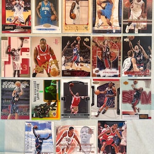 Steve Francis - 18 Basketball Card Lot - 2004-2005 - Rookie / SP’s / Seltene Einsätze & Untersätze / Basis + - Minze - Vintage Rare Creolen Edelsteine !!
